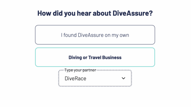 DiveAssure Sign up