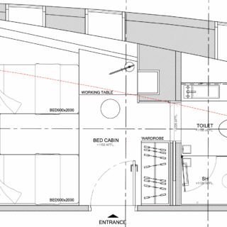 Lower Deck Double Cabin Drawing